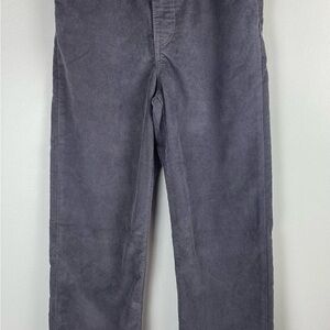 Levi's Women's Gray Corduroy Pants Ribcage Straight Ankle High Rise Size 28